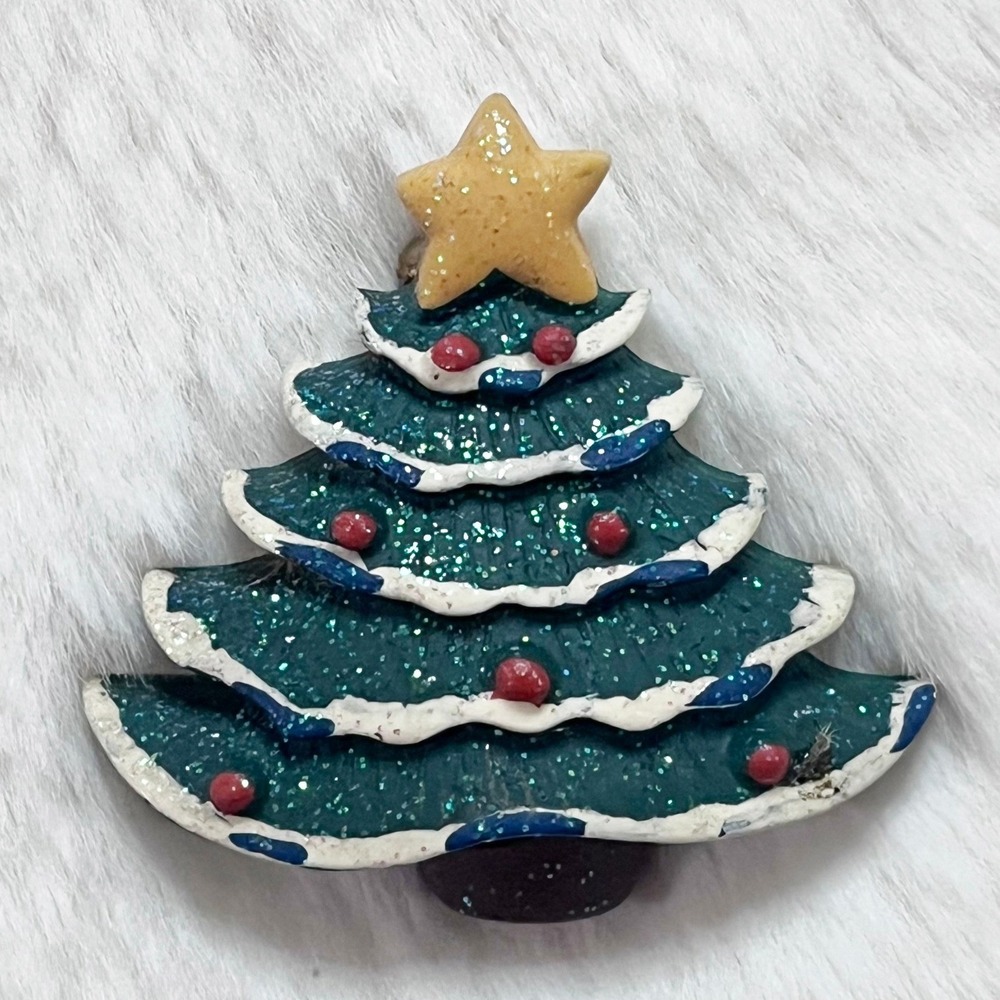 🔮 5/$25 Vintage Christmas Tree Pin